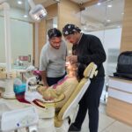 Dental treatment on a patient at Jain Dental Clinic